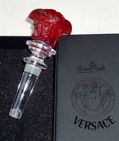 rosenthal versace medusa red|rosenthal versace medusa wine stopper.